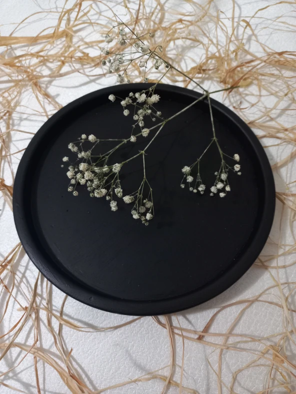 YUVARLAK TABAK SİYAH - Resim 3