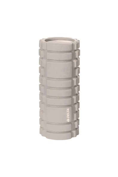 Delta Yüksek Yoğunlukta Orta Sert Deluxe Foam Roller Masaj Köpüğü Pilates Masaj Rulosu-GRİ - 1