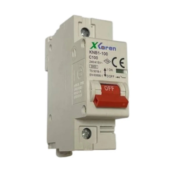 Xkoren 1x100A C Tipi 3kA Otomatik Sigorta ürün görseli