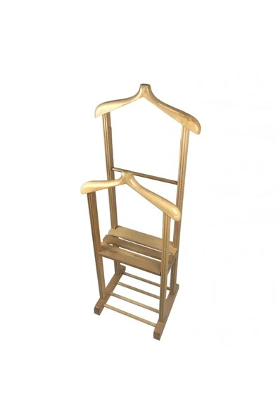 Melada Mobilya Gürgen Çift Tepe Dilsiz Uşak Ham Cilalı Basic Sehpalı - 3