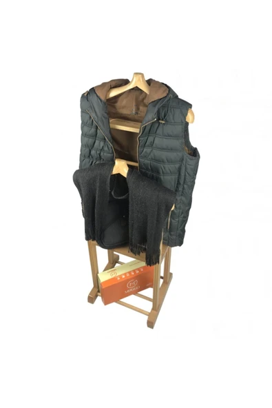 Melada Mobilya Gürgen Çift Tepeli Dilsiz Uşak Ham Cilalı Sehpalı - 6