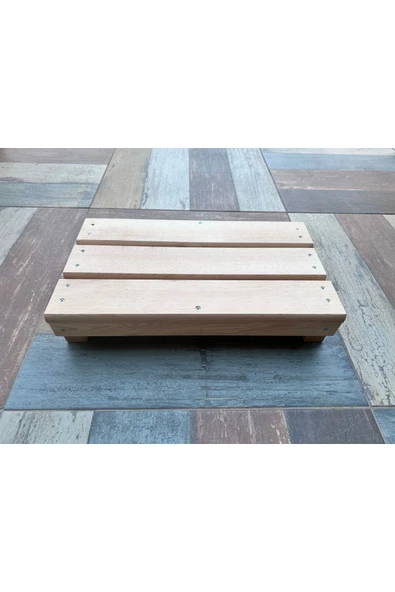 KAMBİYUM 10 cm Yükekliğinde Doğal Ahşap Step Tahtası