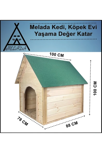 Korun Ahşap Köpek Kulubesi - 5