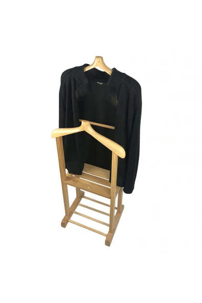 Melada Mobilya Gürgen Çift Tepe Dilsiz Uşak Ham Cilalı Basic Sehpalı - 4