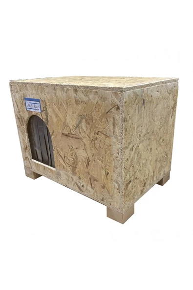Melada Mobilya Melada Kedi Evi Dış Ortam Uygun Ahşap Kedi Evi Osb 53x41x35 Cm - 6