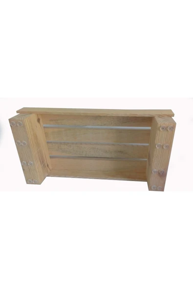 Ergonomimarket 15 Cm Yükseklik Doğal Ahşaptan Ev Içi Kullanıma Uygun Kaymaz Tabanlı Step Tahtası 25 Cm X 50 Cm - 2