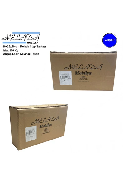 Ergonomimarket 10 Cm Yükseklikte Doğal Ahşaptan Ev Içi Kullanıma Uygun Kaymaz Tabanlı Step Tahtası 25 Cm X 37 Cm - 2