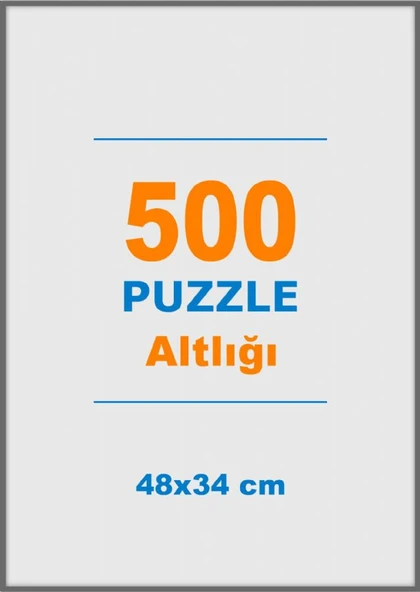 500 Parçalık Puzzle Altlığı - 48x34 cm Beyaz Puzzle Alt Tablası - 1