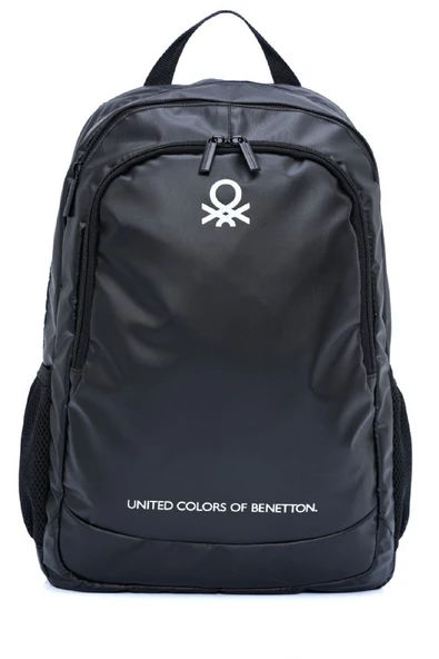 United Colors Of Benetton Unisex Okul, Günlük ve Seyahat Sırt Çantası - Siyah - 20870 - Resim 2