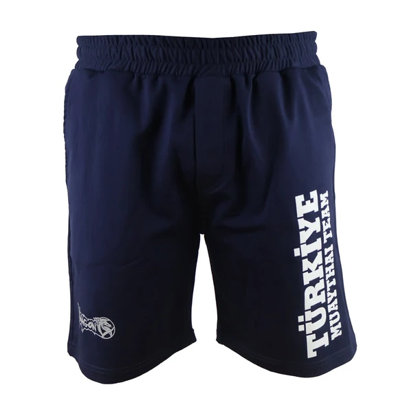 DragonDo MT3038 Muaythai Şortu Türkiye Muay Thai Team Baskılı Lacivert Şort - 1