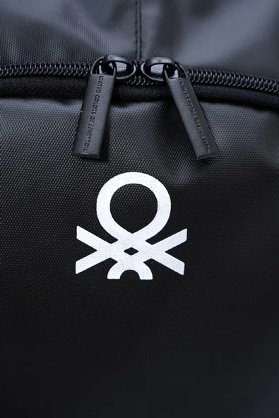 United Colors Of Benetton Unisex Okul, Günlük ve Seyahat Sırt Çantası - Siyah - 20870 - Resim 3