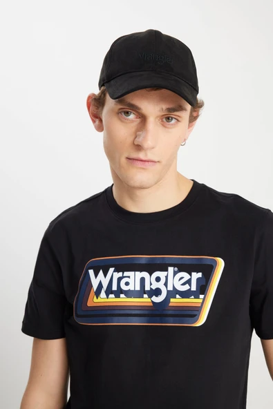 Wrangler Siyah Erkek Bisiklet Yaka Regular Fit T-Shirt W753EE001 SİYAH - Resim 4