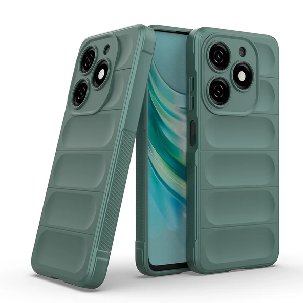 Tecno Spark 20C Kılıf Esnek TPU Oyuklu Arka Yüzey Tasarımlı Etnik Silikon Kılıf - Resim 12