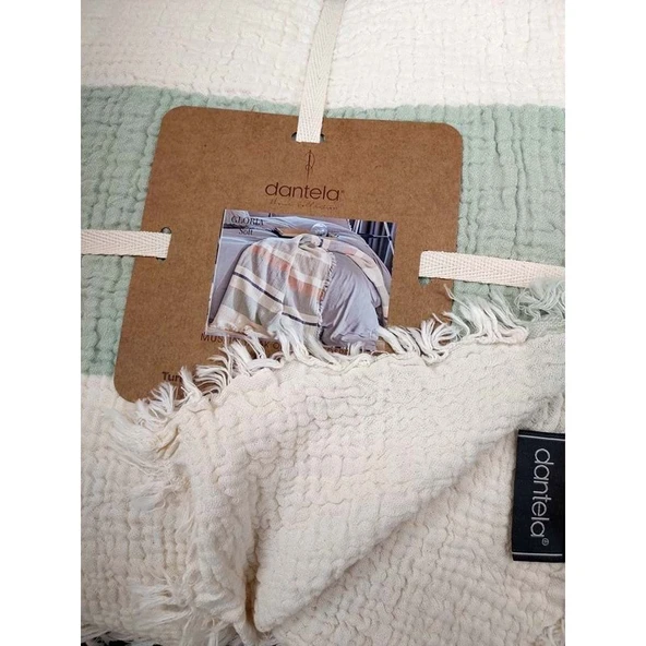 Dantela Gloria Soft Müslin Pamuk Anti-Alerjik Çift Kişilik Yatak Örtüsü (240x260) - 3