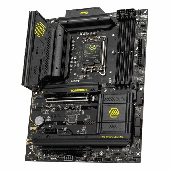 MSI MAG B860 Tomahawk WiFi DDR5 (9200MHz)OC M.2 HDMI/DP/USB-C PCIe 5.0 1851P ATX Anakart - Resim 3