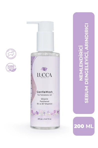 GentleWash Yüz Temizleme Jeli 200 ml - B3, B7 Vitamini, Gliserin ve Panthenol İçeren Jel