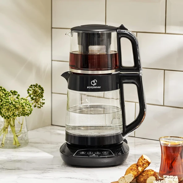 Karaca Çaysever Cam Konuşan Çay. Makinesi Chrome ürün görseli