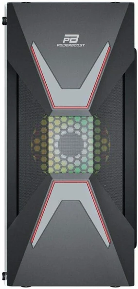 Power Boost VK-G3621C Rainbow Fanlı ATX Oyuncu Kasası Outlet - Resim 3