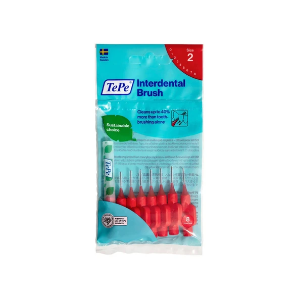 Tepe Diş Arayüz Fırçası 0.5 mm Kırmızı ürün görseli