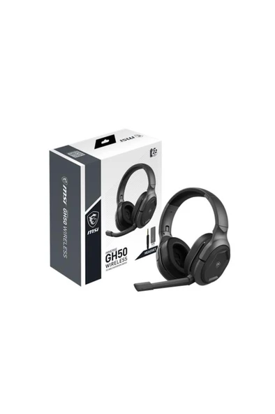 MSI IMMERSE GH50 WIRELESS USB Kablolu/Kablosuz Kulak Üstü Oyuncu Kulaklığı ürün görseli 1