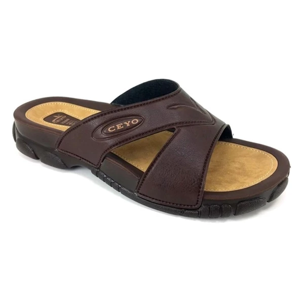 Ceyo 3200 1 Anatomik Erkek Terlik Kahverengi ürün görseli