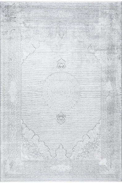 Pastel Halı Rönesans 7573597 Gri Viskon Akrilik Salon Oturma Yatak Odası Halısı ürün görseli 1