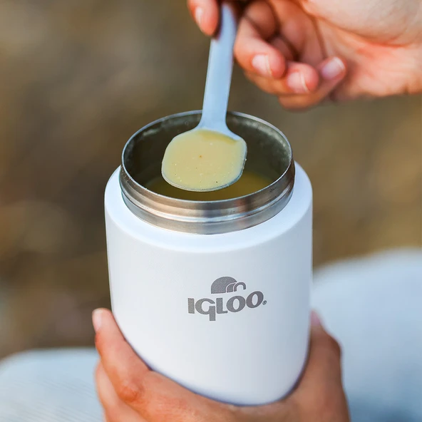 Igloo Bamboo Yemek Termosu 500ml-BEYAZ - Resim 7