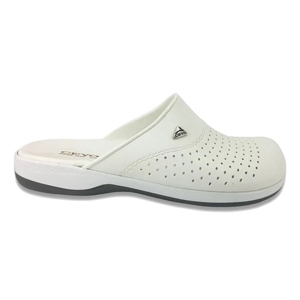 Ceyo 9846 FLEX Anatomik Erkek Terlik Beyaz - Resim 2