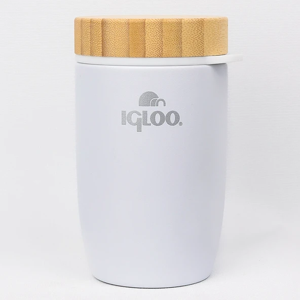 Igloo Bamboo Yemek Termosu 500ml-BEYAZ ürün görseli 1