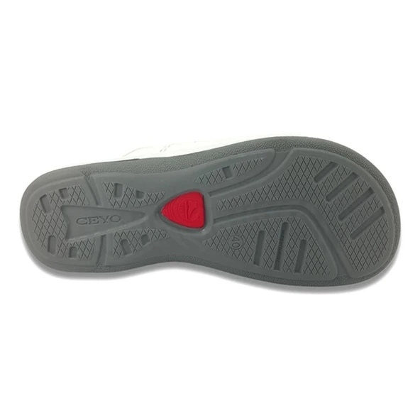 Ceyo 9846 FLEX Anatomik Erkek Terlik Beyaz - Resim 4