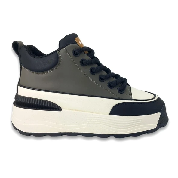 Guja 301 1 24KB Kadın Sneaker Günlük Bot Gri - Resim 2