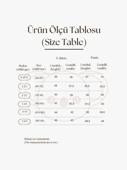 Güneş Baskılı T-shirt Müslin Pantolon Takım - 5