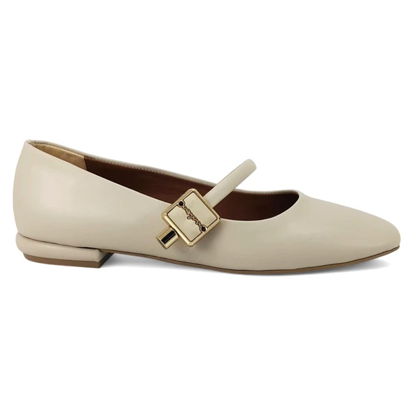 Beety 1903 25YA Kadın Günlük Babet Bej - Resim 2