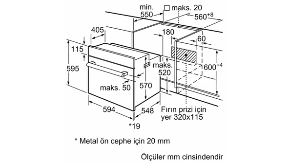 Siemens HB012FBB1T 66 LT Ankastre Fırın - 5