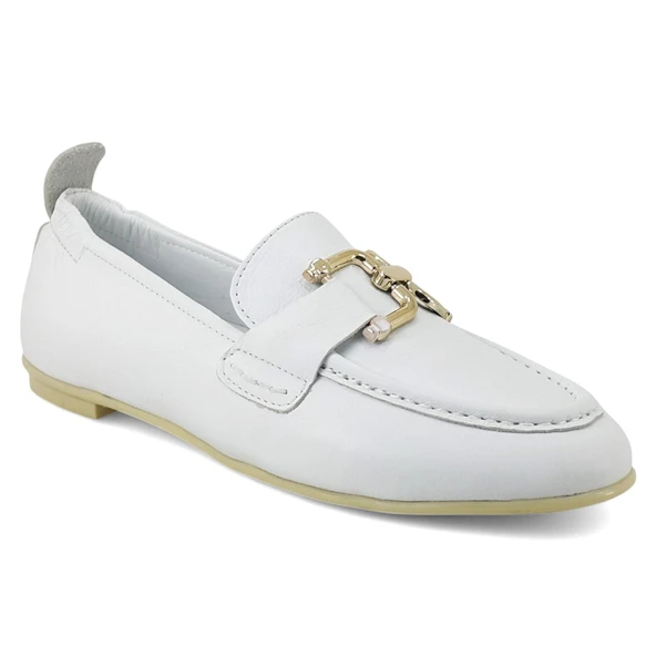 Mammamia 890 25YA Kadın Günlük Babet Beyaz ürün görseli