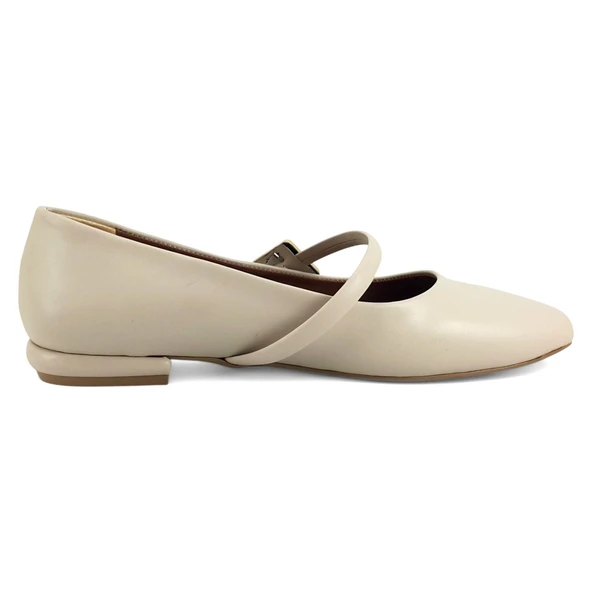 Beety 1903 25YA Kadın Günlük Babet Bej - Resim 3