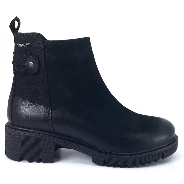 Venüs 1950811 24KB Kadın Günlük Bot Siyah Nubuk - Resim 2
