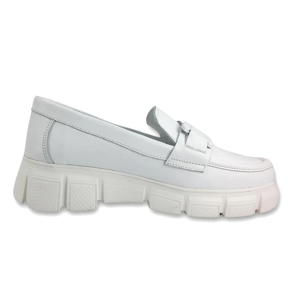 Mammamia 3430 24YA Kadın Günlük Ayakkabı Beyaz - Resim 3