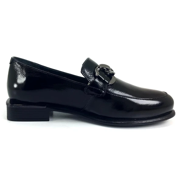 Venüs 2050127 24KA Kadın Günlük Ayakkabı Siyah Rugan - Resim 3