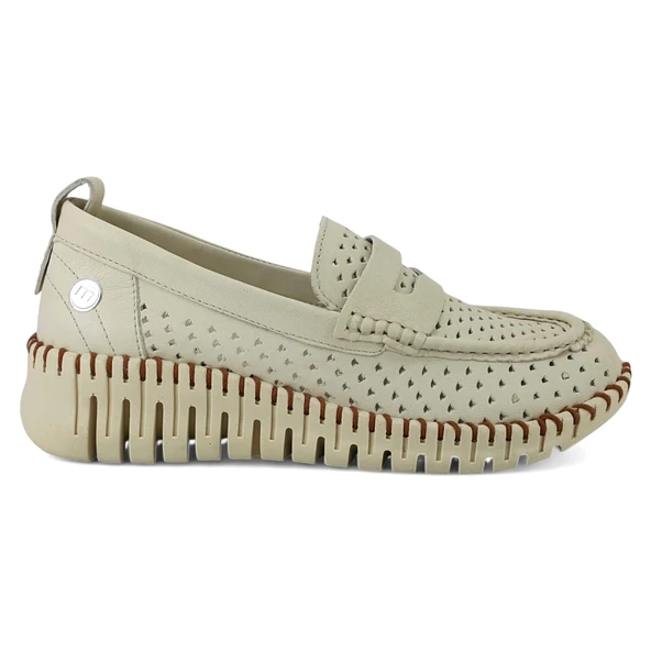 Mammamia 165 25YA Kadın Günlük Ayakkabı Bej - Resim 2