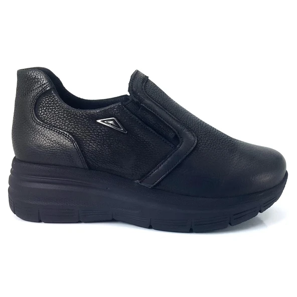 Mammamia 3530 24KA Kadın Günlük Ayakkabı Siyah Nubuk - Resim 2