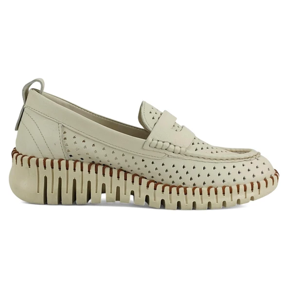 Mammamia 165 25YA Kadın Günlük Ayakkabı Bej - Resim 3