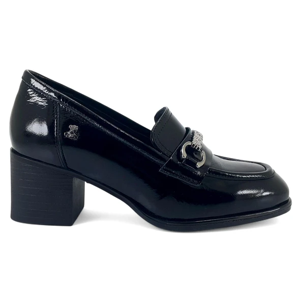 Venüs 2512701 25YA Kadın Günlük Ayakkabı Siyah Rugan - Resim 2