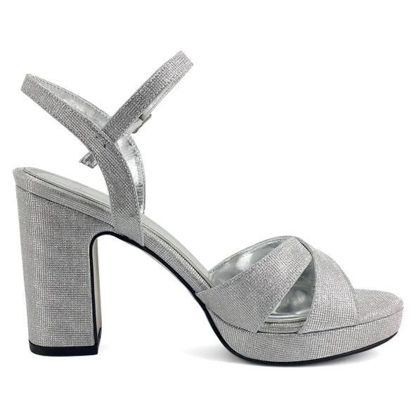 Beety 800 25YA Kadın Abiye Ayakkabı Lame - Resim 3