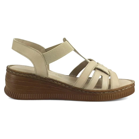 Venüs 24028801 25YS Kadın Günlük Sandalet Bej - Resim 3