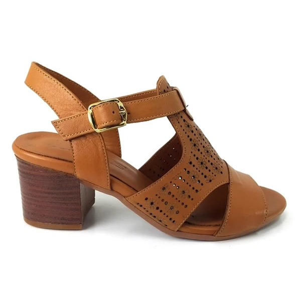 Venüs 1857209 23YS Günlük Bayan Sandalet Taba - Resim 2