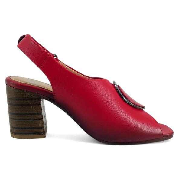 Venüs 2108518 25YS Kadın Günlük Sandalet Kırmızı - Resim 3