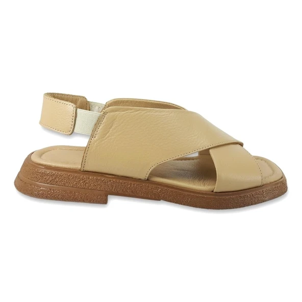 Albini 110503 24YS Kadın Günlük Sandalet Nude - Resim 2