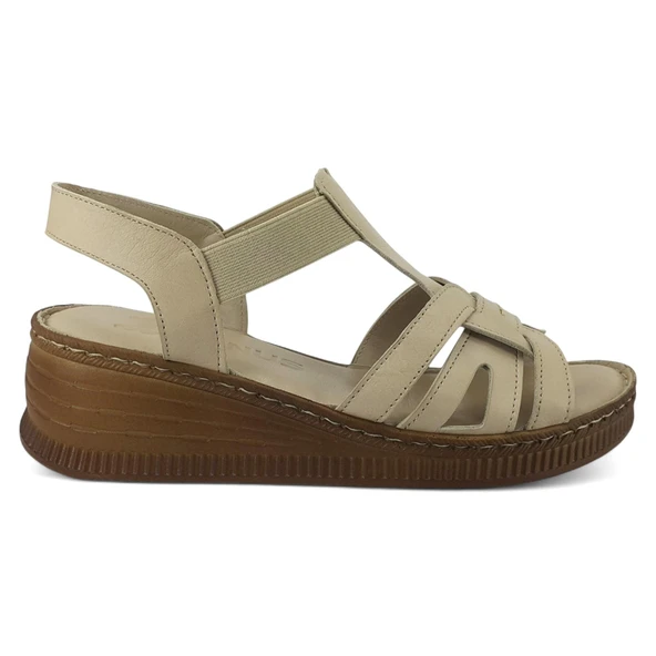 Venüs 24028801 25YS Kadın Günlük Sandalet Bej - Resim 2