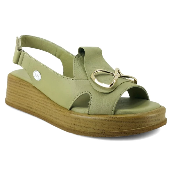Mammamia 2780 25YS Kadın Günlük Sandalet Yeşil ürün görseli 1